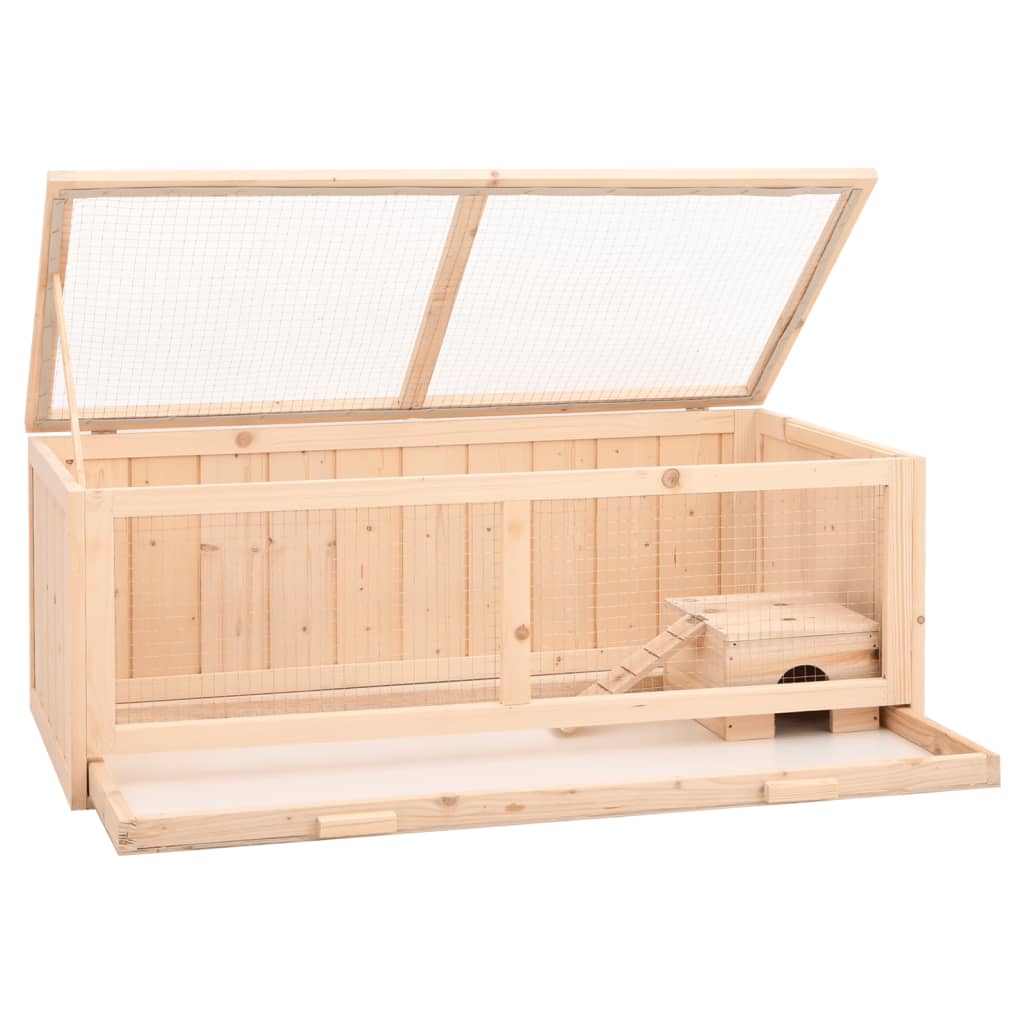 Vidaxl hamsterkooi 104x52x38 cm de bois solide solide