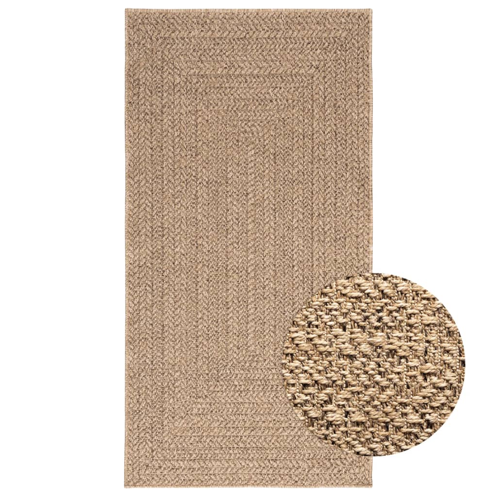 Vidaxl Rug Zizur inni og utenfor 80x150 cm jute utseende