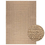 Vidaxl Rug Zizur inni og utenfor 160x230 cm Jute Look