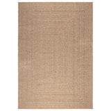 Vidaxl Rug Zizur inni og utenfor 160x230 cm Jute Look