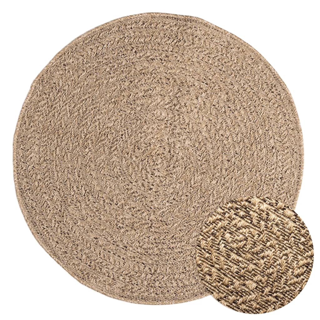 Vidaxl carpet Zizur inside and outside 90 cm jute look