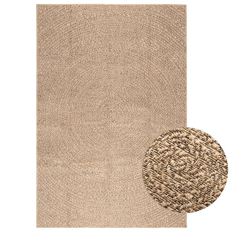 Vidaxl vloerkleed zizur binnen en buiten 140x200 cm jute look