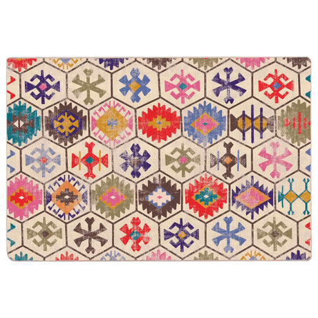 Vidaxl vloerkleed wasbaar 120x180 cm meerkleurig