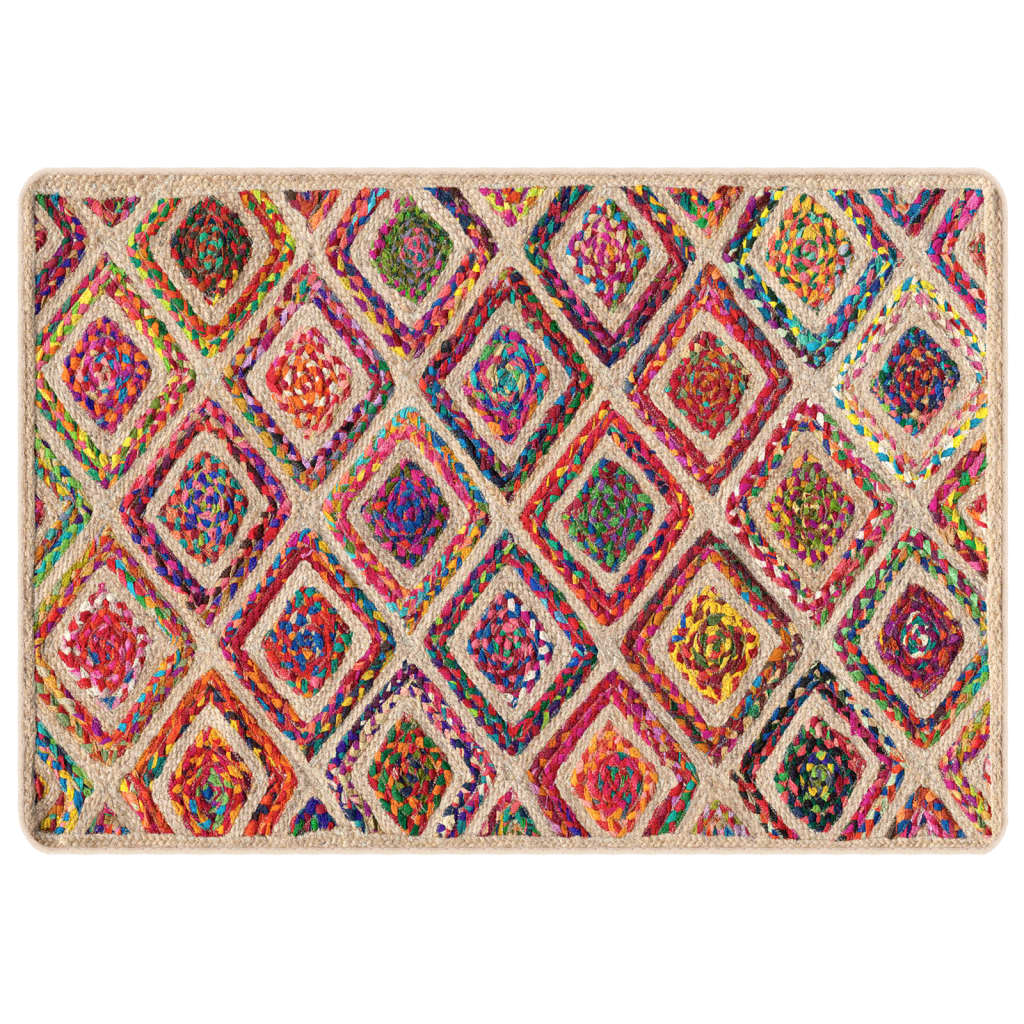 Vidaxl vloerkleed wasbaar 120x180 cm meerkleurig