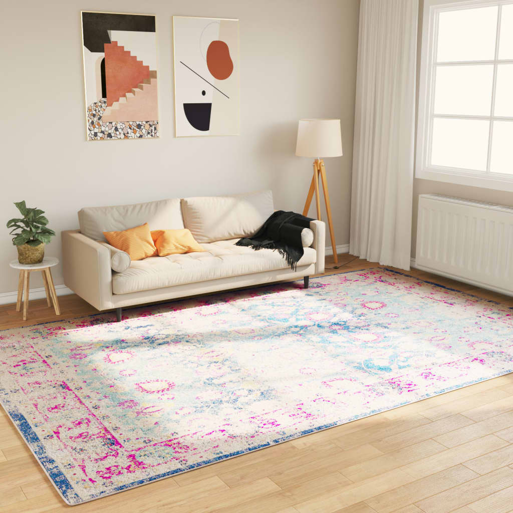 Vidaxl tæppe vaskbart anti-slip 190x300 cm flerfarvet