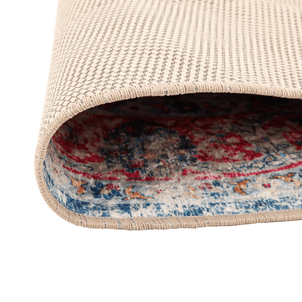Vidaxl vloerkleed wasbaar ø 120 cm meerkleurig