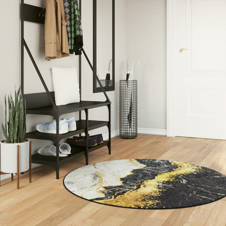 Vidaxl vloerkleed wasbaar ø 120 cm meerkleurig