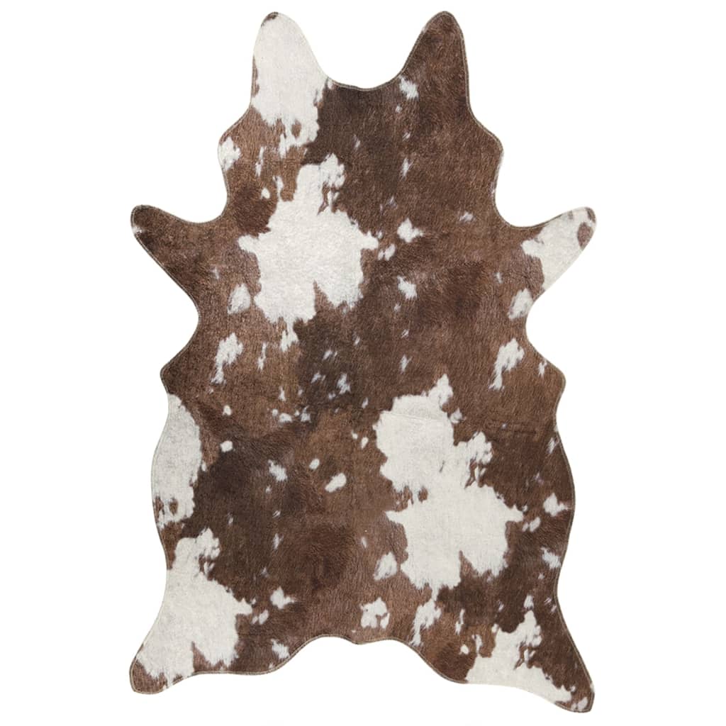 Vidaxl Rug Cow Pattern Washable Anti-Slip 120x170 cm sort og hvid