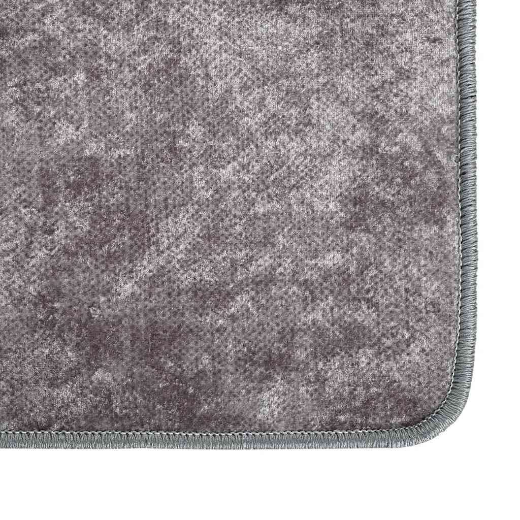 Vidaxl vloerkleed wasbaar 400x300 cm grijs