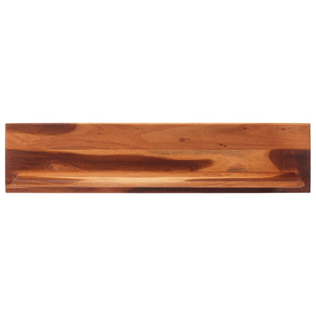 Vidaxl wandschappen 2 st 112x20x26 cm massief acaciahout