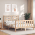Vidaxl bedframe zonder matras massief grenenhout 140x200 cm