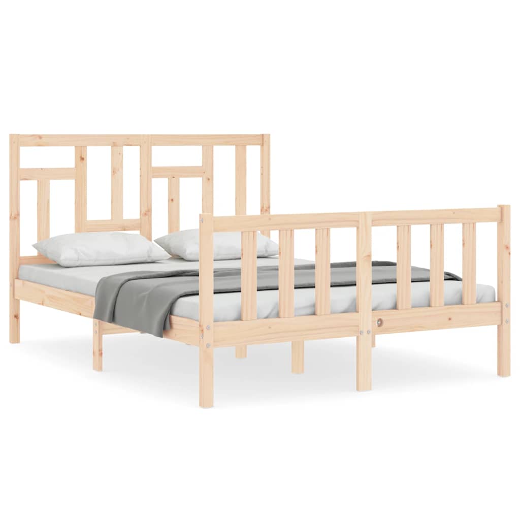 Vidaxl bedframe zonder matras massief grenenhout 140x200 cm