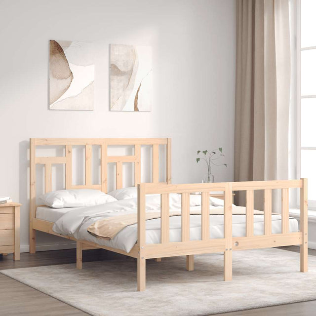 Vidaxl bedframe zonder matras massief grenenhout 140x200 cm