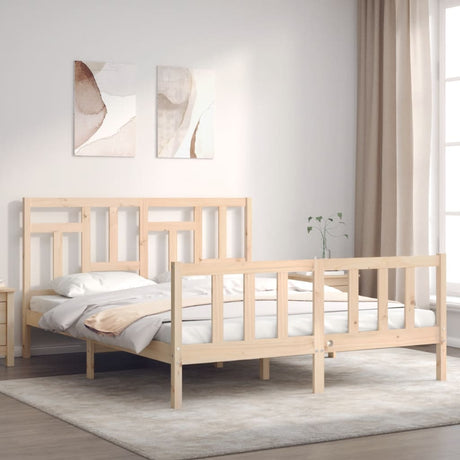 Vidaxl bedframe zonder matras massief grenenhout 160x200 cm