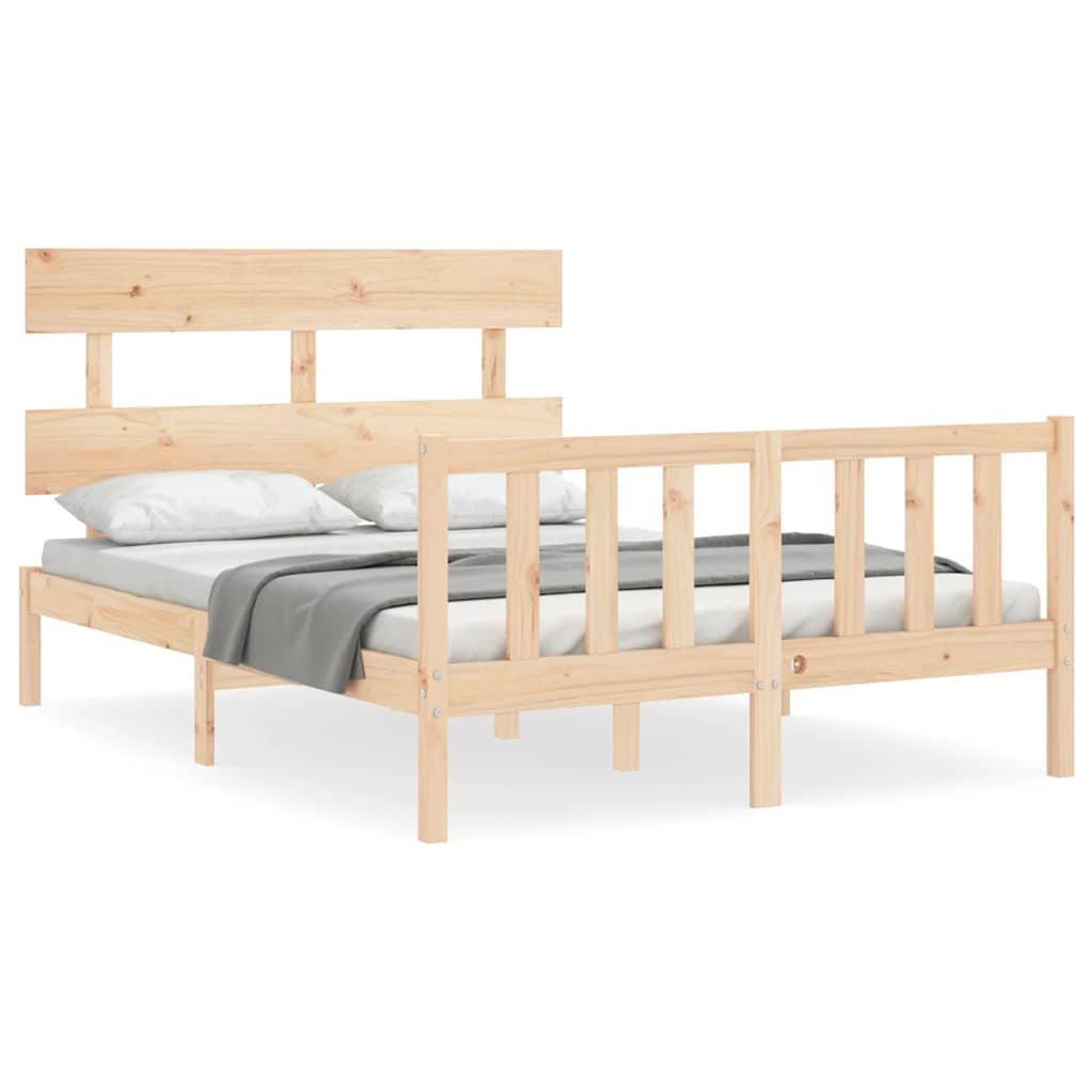 Vidaxl bedframe zonder matras massief grenenhout 140x200 cm