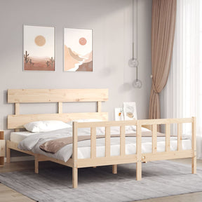 Vidaxl bedframe zonder matras massief grenenhout 160x200 cm