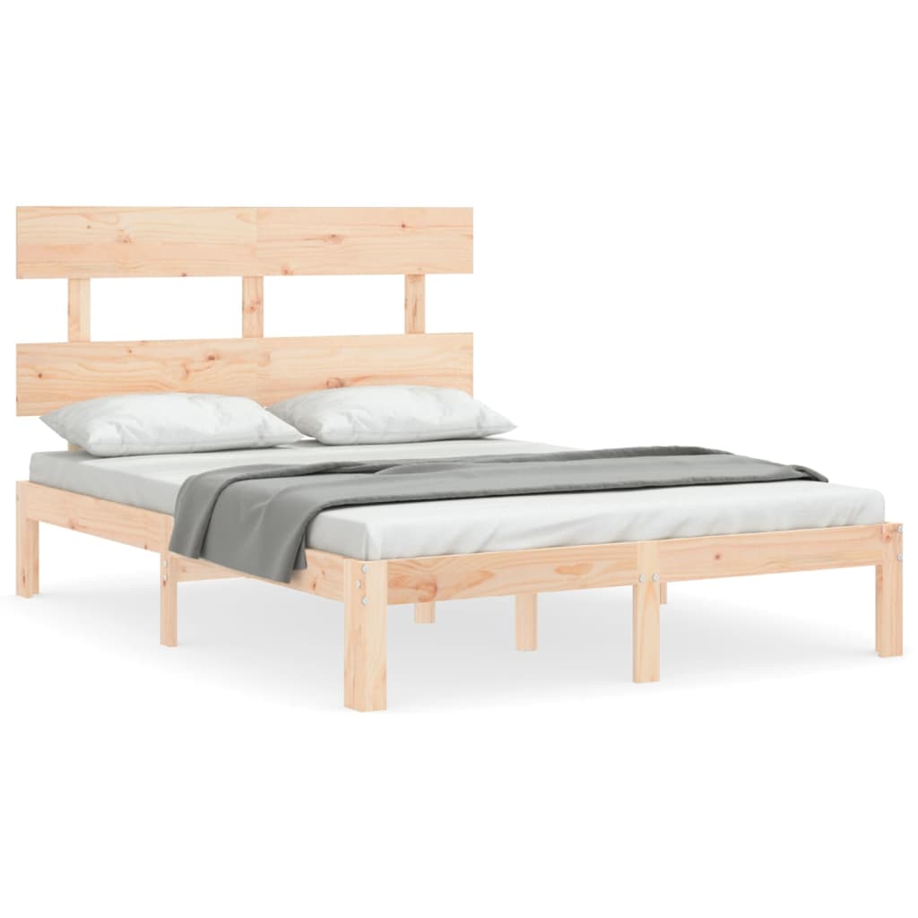 Vidaxl bedframe zonder matras massief grenenhout 140x190 cm