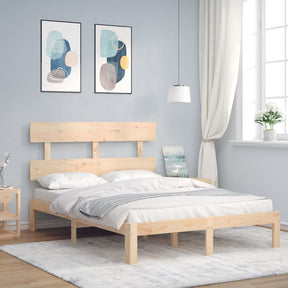 Vidaxl bedframe zonder matras massief grenenhout 140x190 cm
