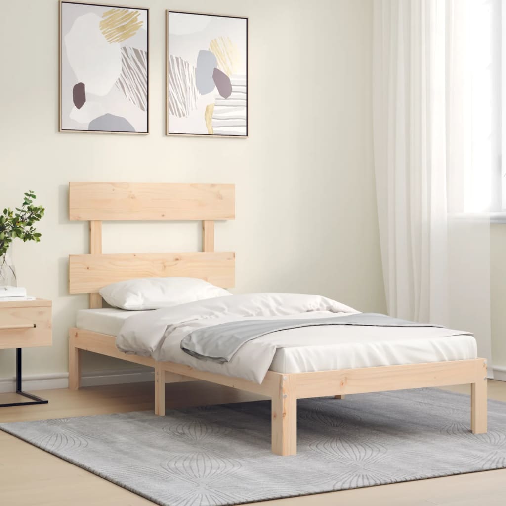 Vidaxl bedframe zonder matras massief grenenhout 90x200 cm