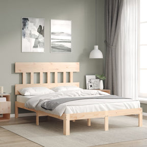 Vidaxl bedframe zonder matras massief grenenhout 140x190 cm