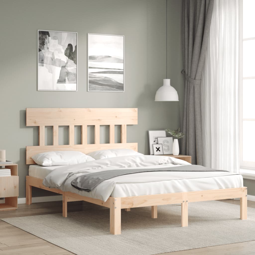 Vidaxl bedframe zonder matras massief grenenhout 140x200 cm
