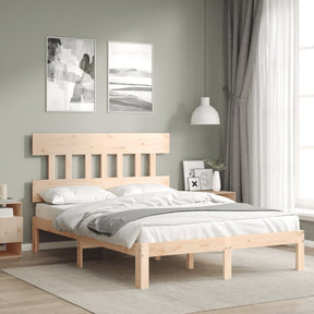 Vidaxl bedframe zonder matras massief grenenhout 140x200 cm