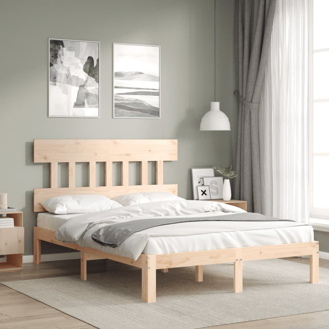 Vidaxl bedframe zonder matras massief grenenhout 140x200 cm