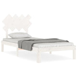 Vidaxl bedframe zonder matras massief grenenhout wit 90x200 cm