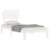 Vidaxl bedframe zonder matras massief grenenhout wit 90x200 cm