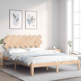 Vidaxl bedframe met hoofdbord massief hout