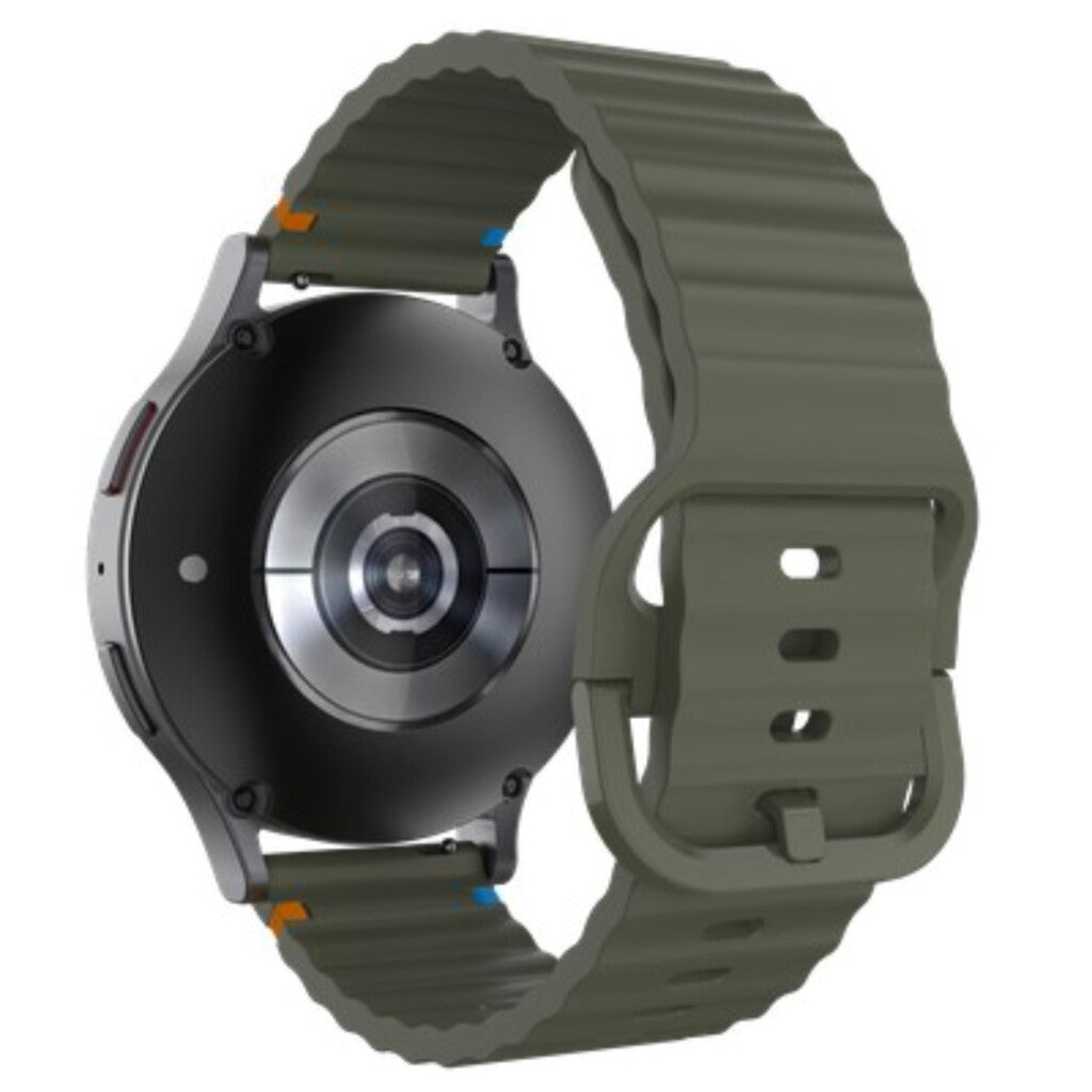 Justincase activeflex strap voor samsung galaxy watch 20mm khaki