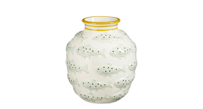 Vaas vis groen - h21xd18,5cm