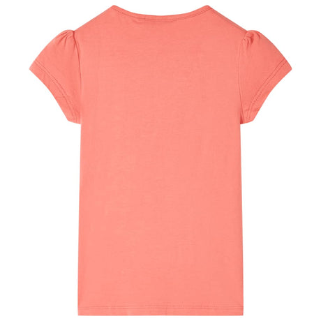Vidaxl kindershirt 116 koraalkleurig