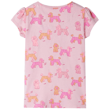 Vidaxl kinderpyjama met korte mouwen 104 lichtroze