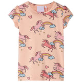 Vidaxl kinderpyjama met korte mouwen 104 lichtoranje