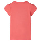Vidaxl kindershirt 128 koraalkleurig