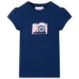 VidaXL Kindershirt 92 marineblauw
