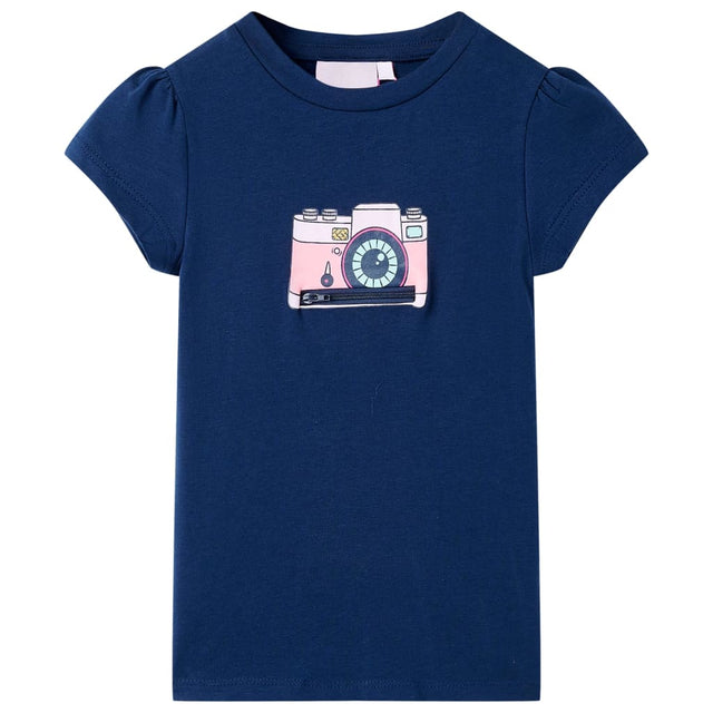 Vidaxl kindershirt 116 marineblauw
