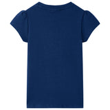 VidaXL Kindershirt 128 marineblauw