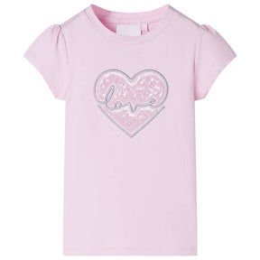 Vidaxl kindershirt 128 lichtroze