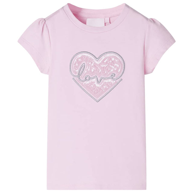 Vidaxl kindershirt 128 lichtroze