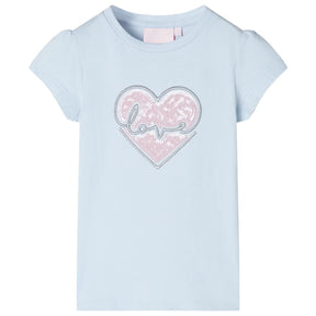 Vidaxl kindershirt 116 lichtblauw