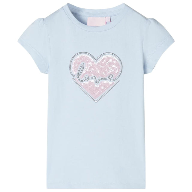 Vidaxl kindershirt 116 lichtblauw