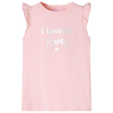 Vidaxl kindershirt met ruches aan de mouwen 116 lichtroze