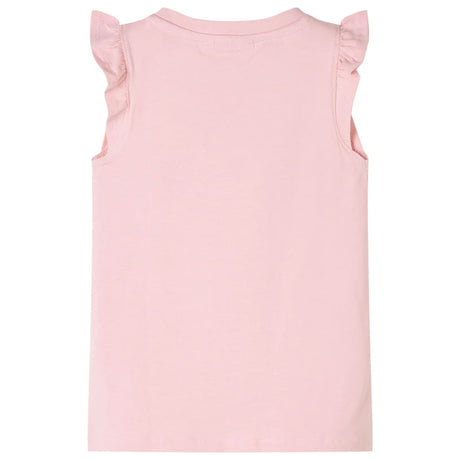 Vidaxl kindershirt met ruches aan de mouwen 116 lichtroze