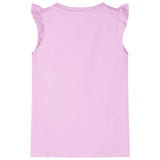 VidaXL Kindershirt met ruches aan de mouwen 92 lila