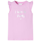 Vidaxl kindershirt met ruches aan de mouwen 104 lila