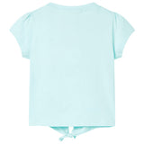 VidaXL Kindershirt 104 lichtzeeblauw