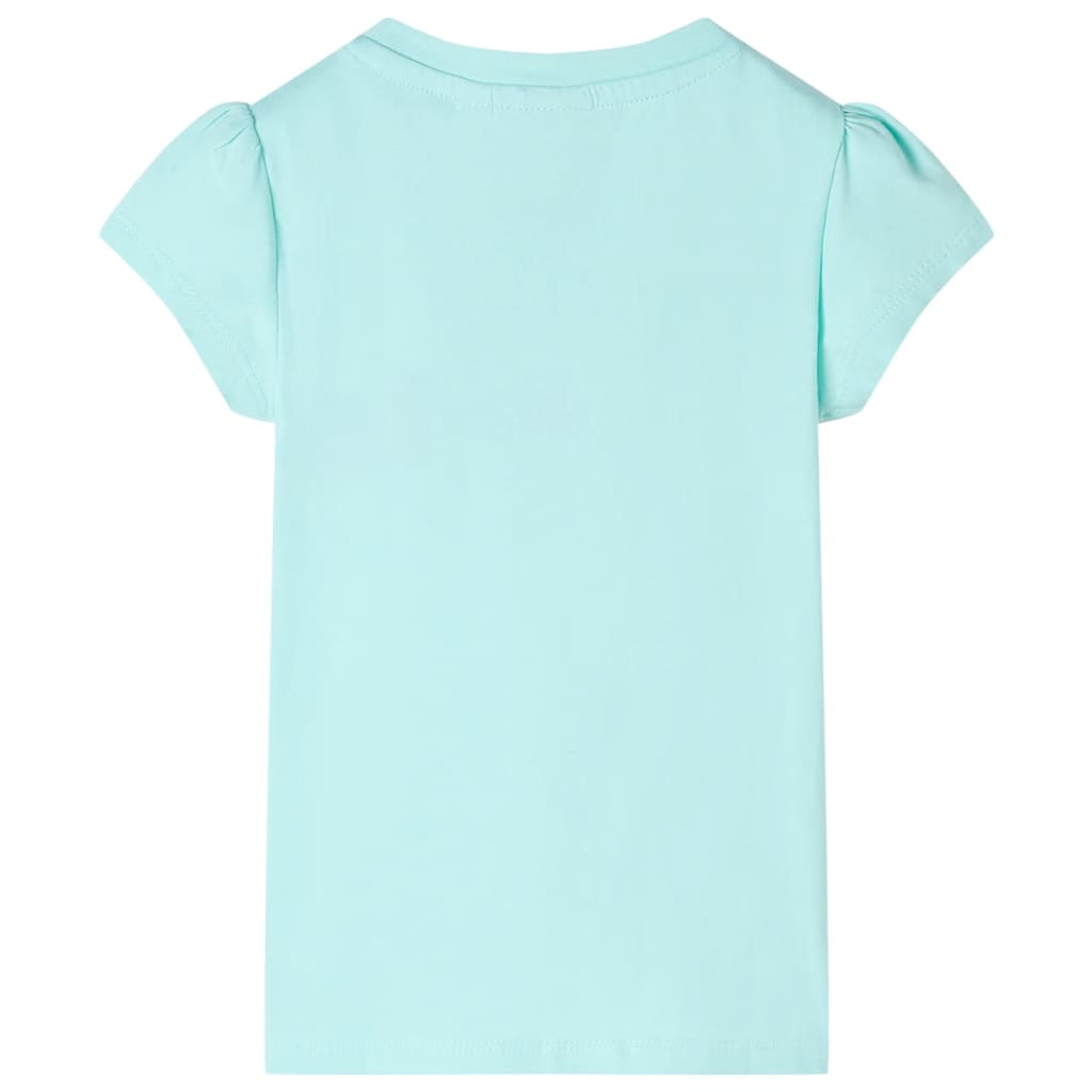 VidaXL Kindershirt 104 lichtzeeblauw