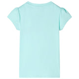 Vidaxl kindershirt 116 lichtzeeblauw